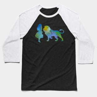 Lion and girl Baseball T-Shirt